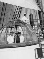Observers in the observation dome on the Carnegie