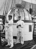 Observers aboard the Carnegiemeasure the ion content of the atmosphere, 1911